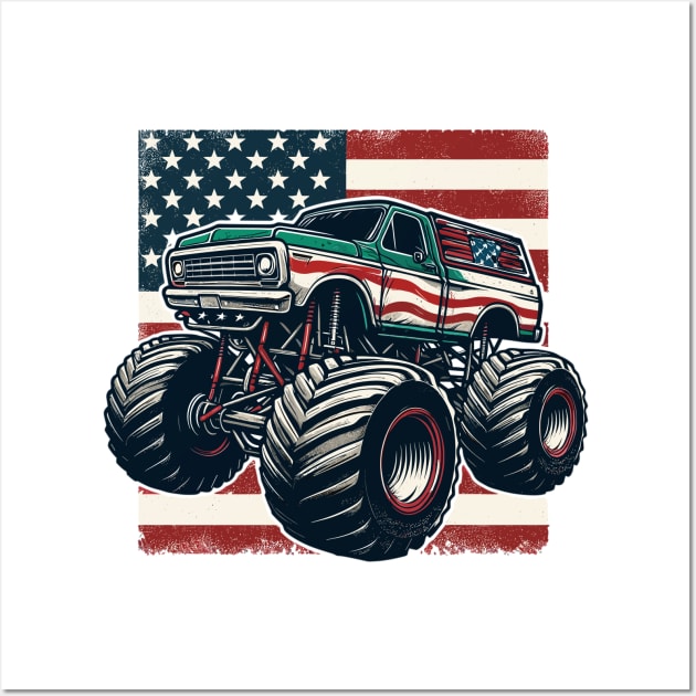 Monster Truck Wall Art by Vehicles-Art